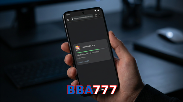 Main screen of BBA777 apk page for PK players