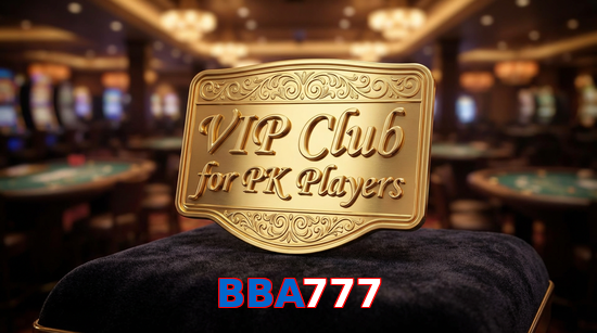 Main screen of BBA777 vip page for PK players